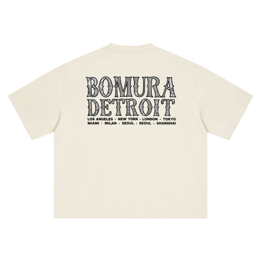 Detroit to the World Tee - Black Logo