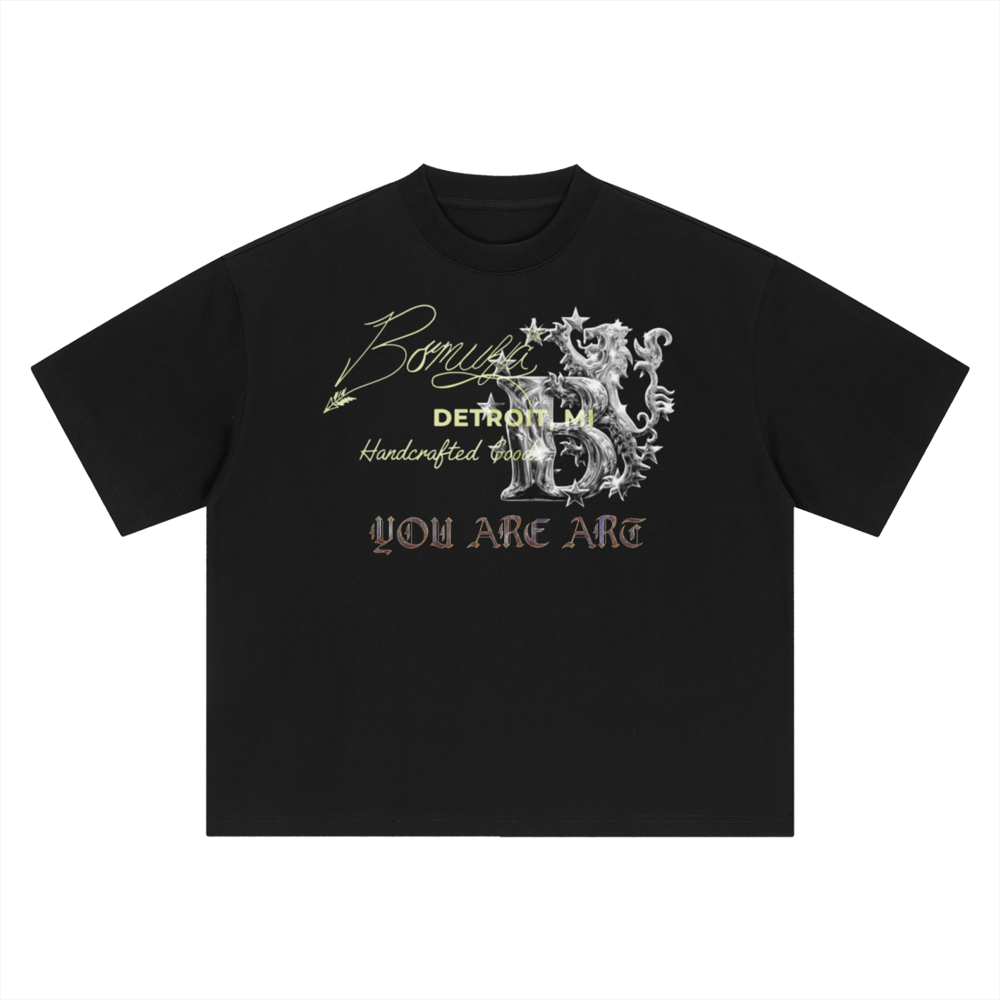 Bomura "You Are Art" Handcrafted Goods Detroit Tee