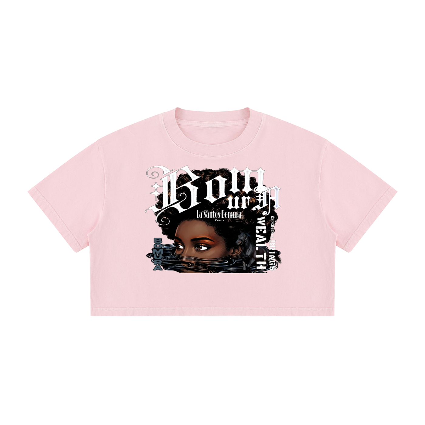 Women's Mineral Wash Cotton Crop T-Shirt