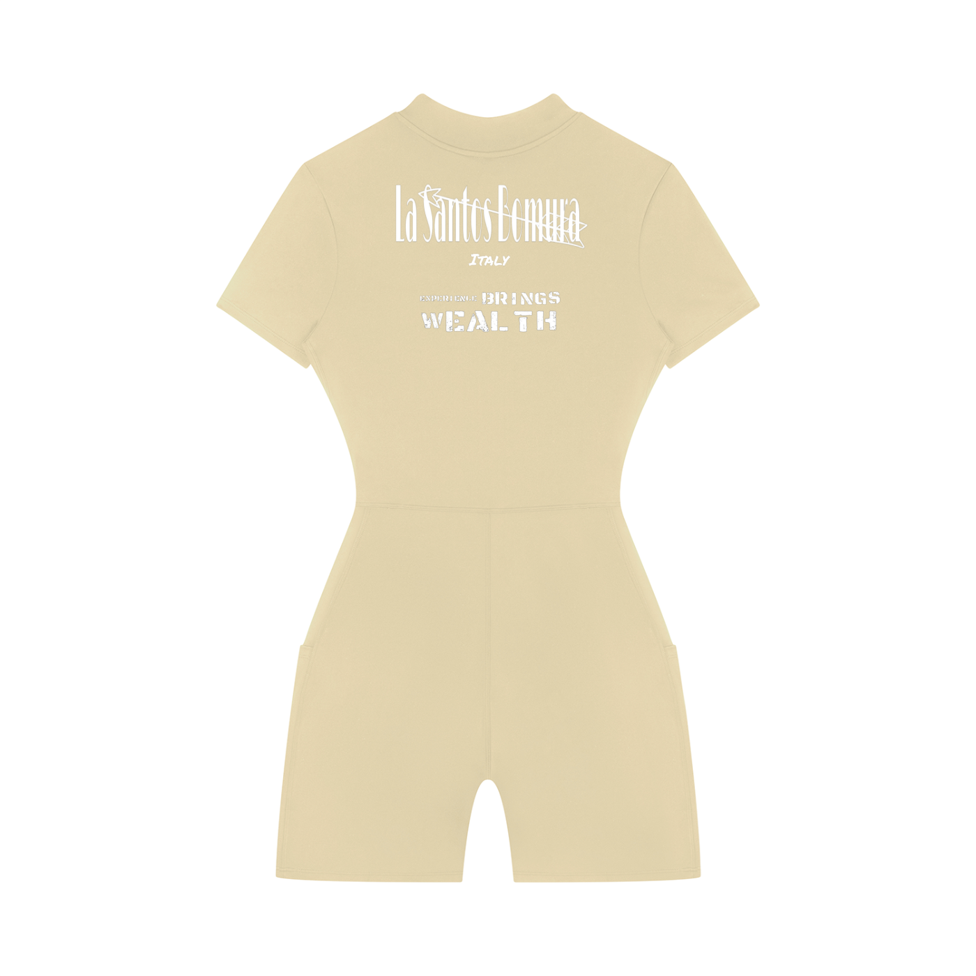 Women's Quarter-Zip Short Sleeve Romper