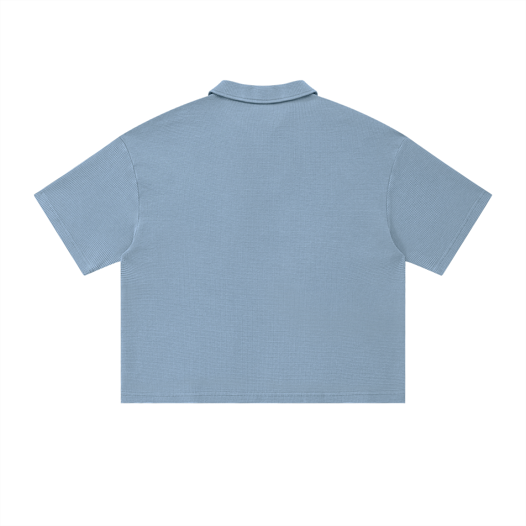 Bomura Heritage Waffle Boxy Polo
