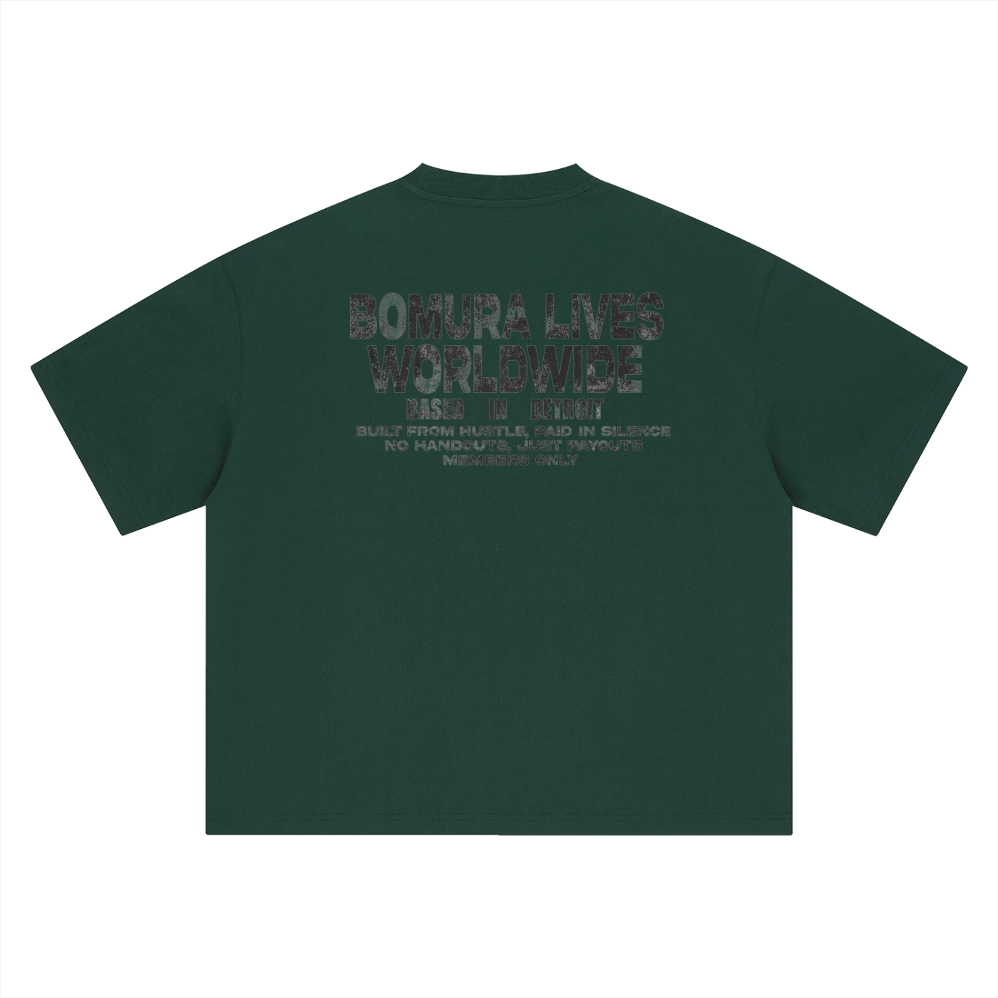 Built in Silence Detroit Worldwide Tee – Black Logo