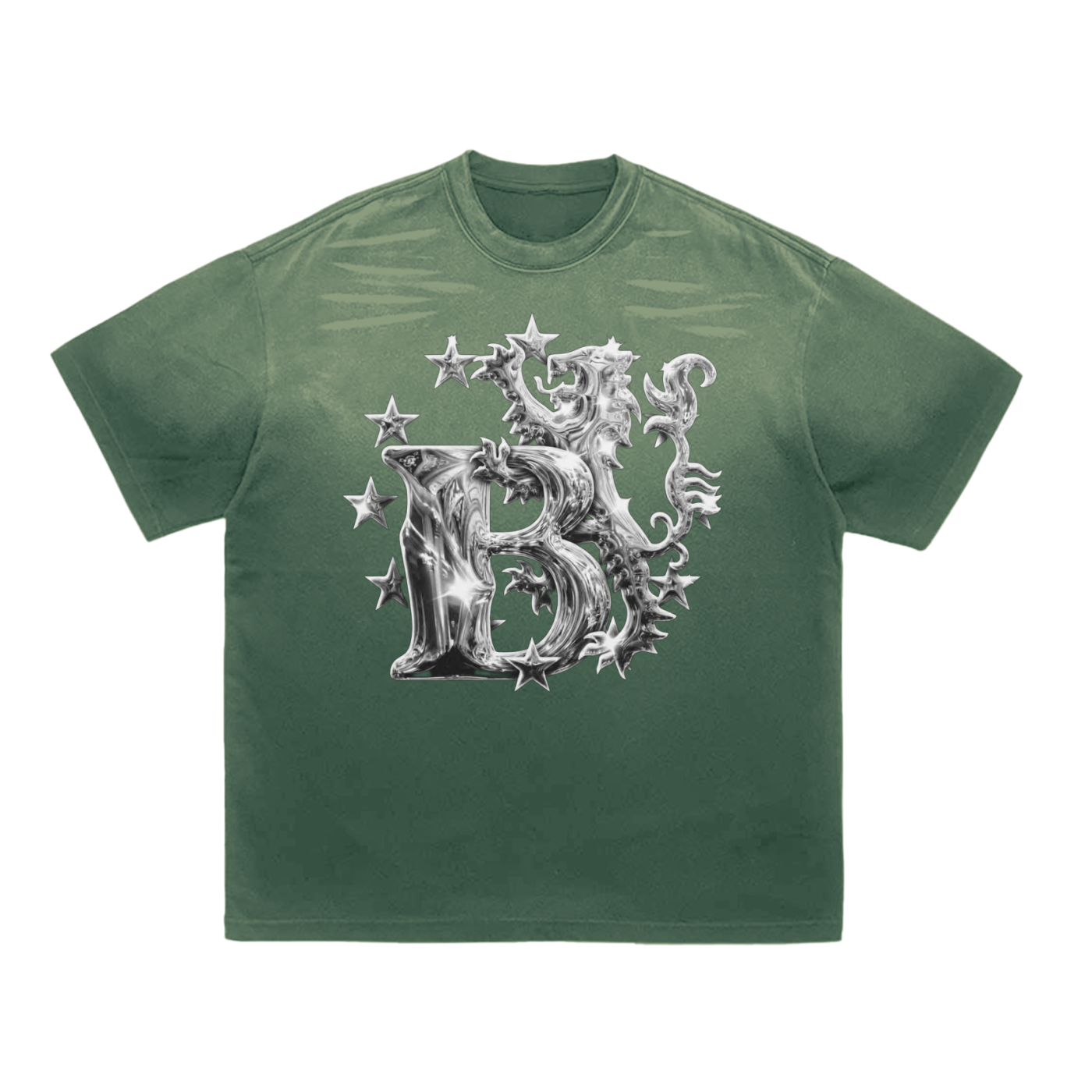 Tiger Stripe Gradient Washed T-Shirt