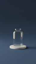 Glass Carafe and Marble Coaster Hospitality Set