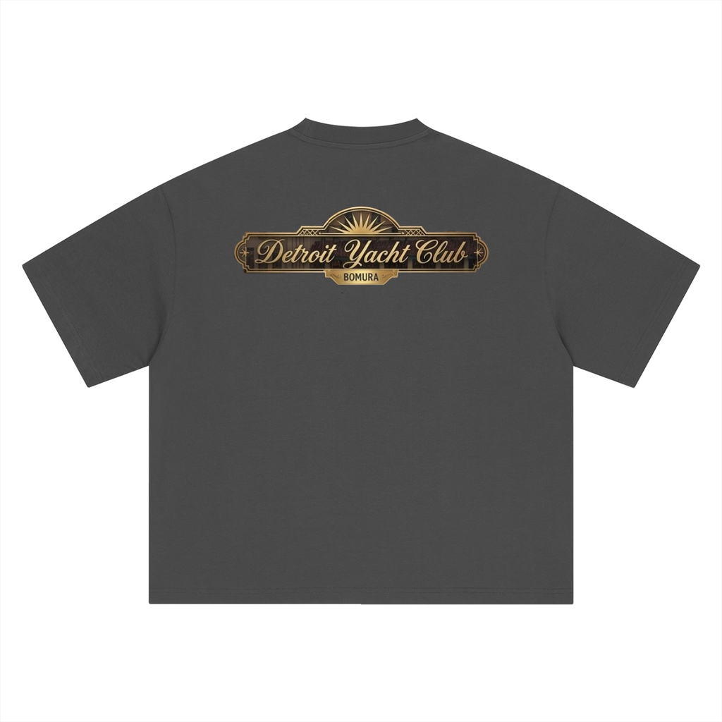 Detroit Yacht Club 1928 Oversized Tee by Bomura