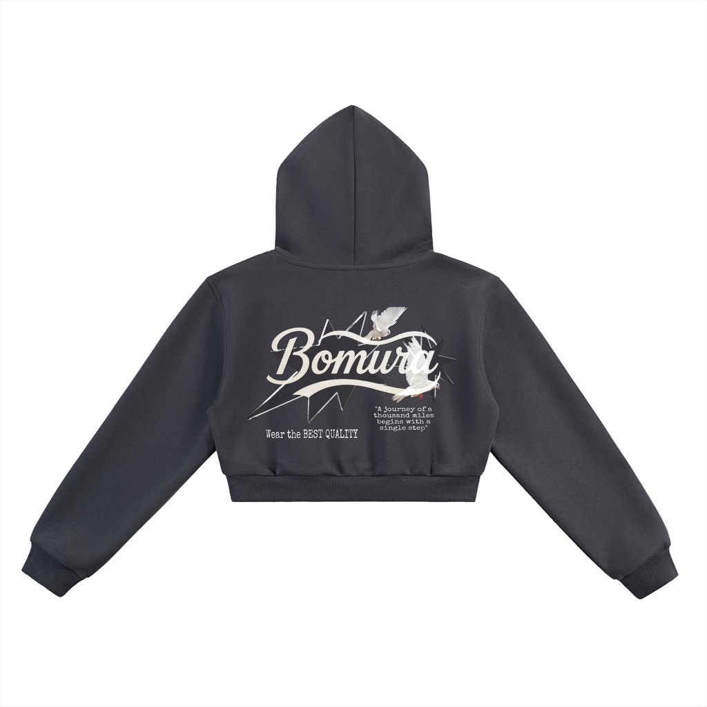 Bomura Collection '26 Woman's Cropped Hoodie
