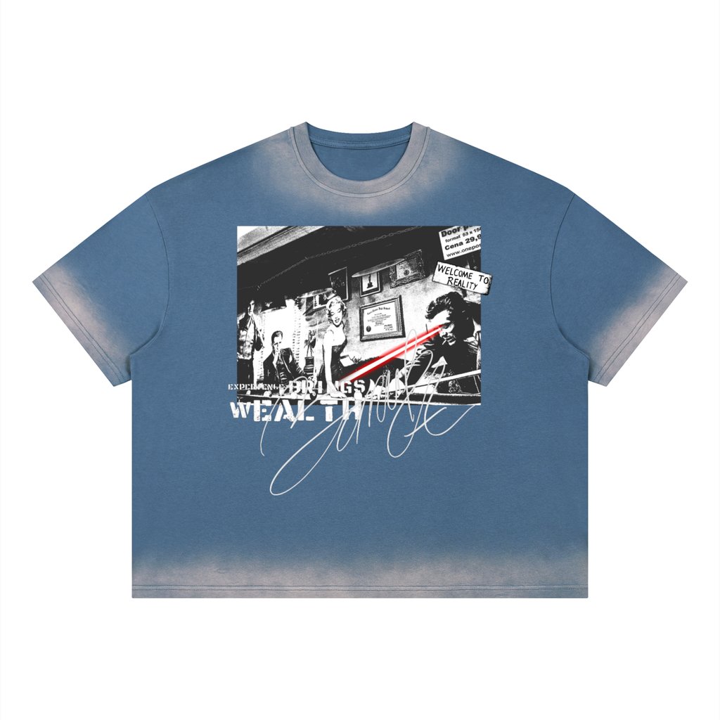 Bomura Faded Welcome To Realities Vintage Wash Tee