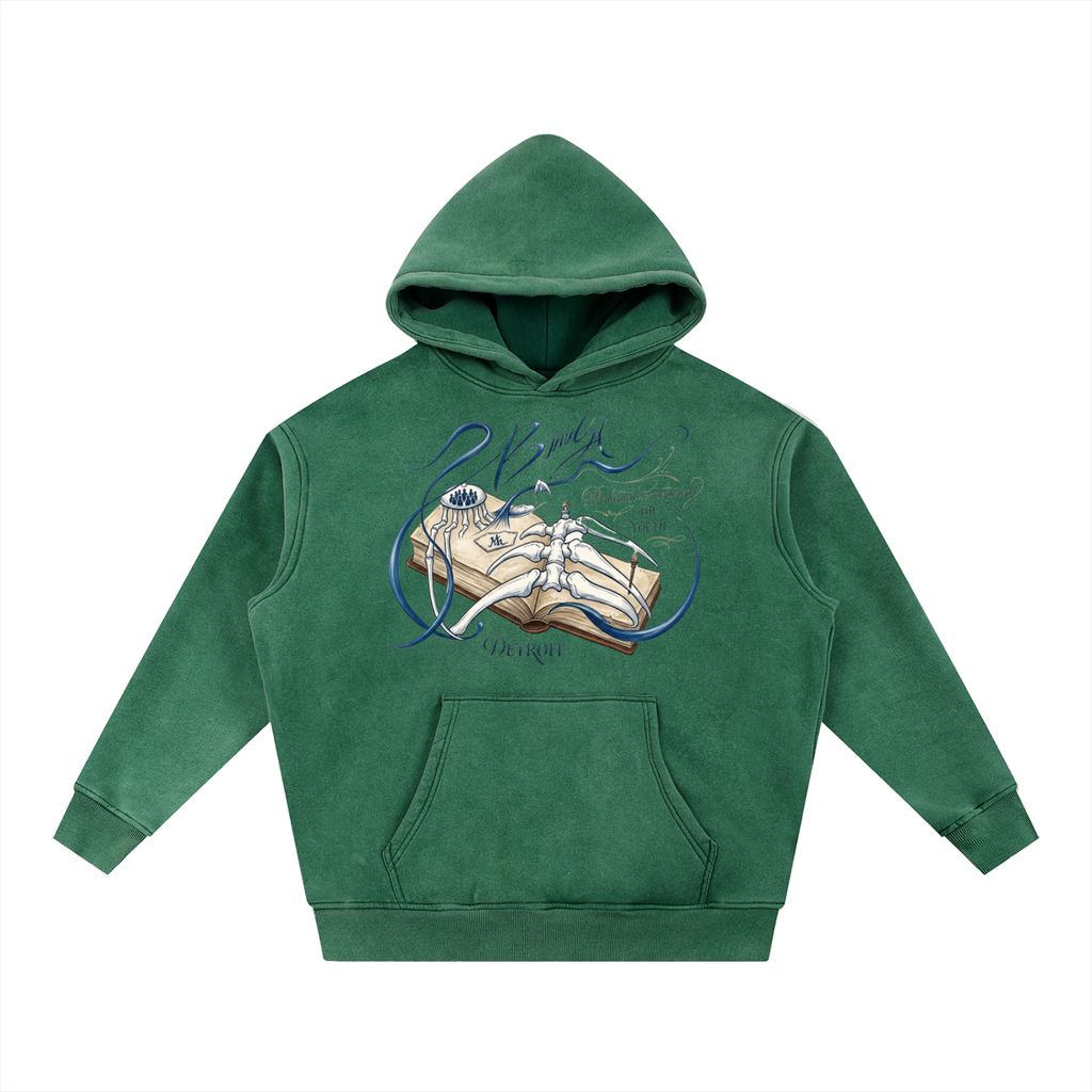 Snow Wash Fleece Oversize Hoodie