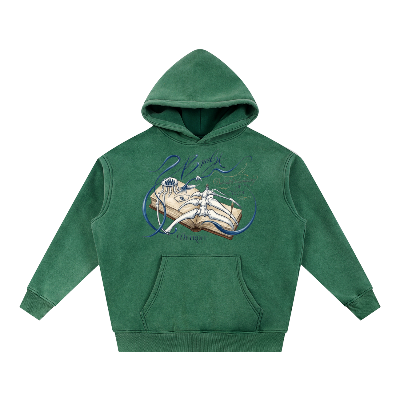 Snow Wash Fleece Oversize Hoodie