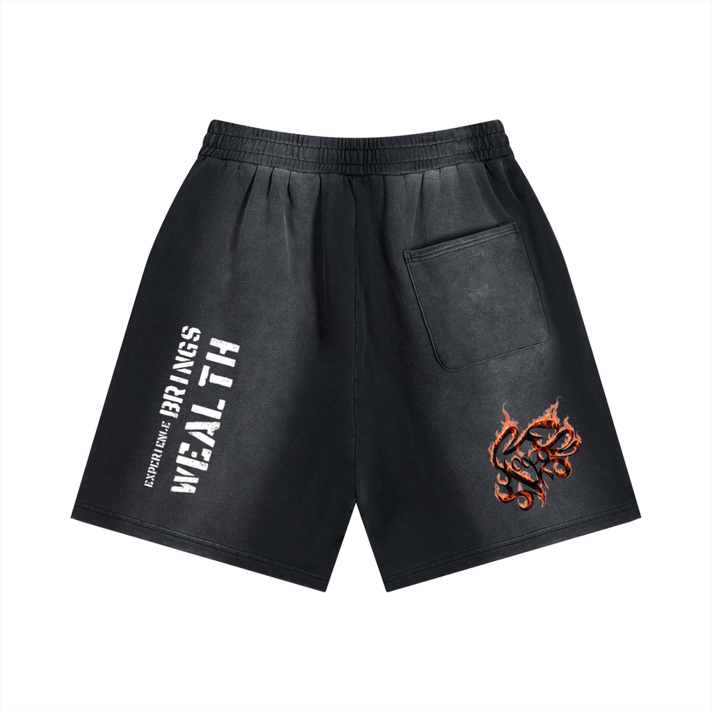 Sun Fade Distressed Shorts