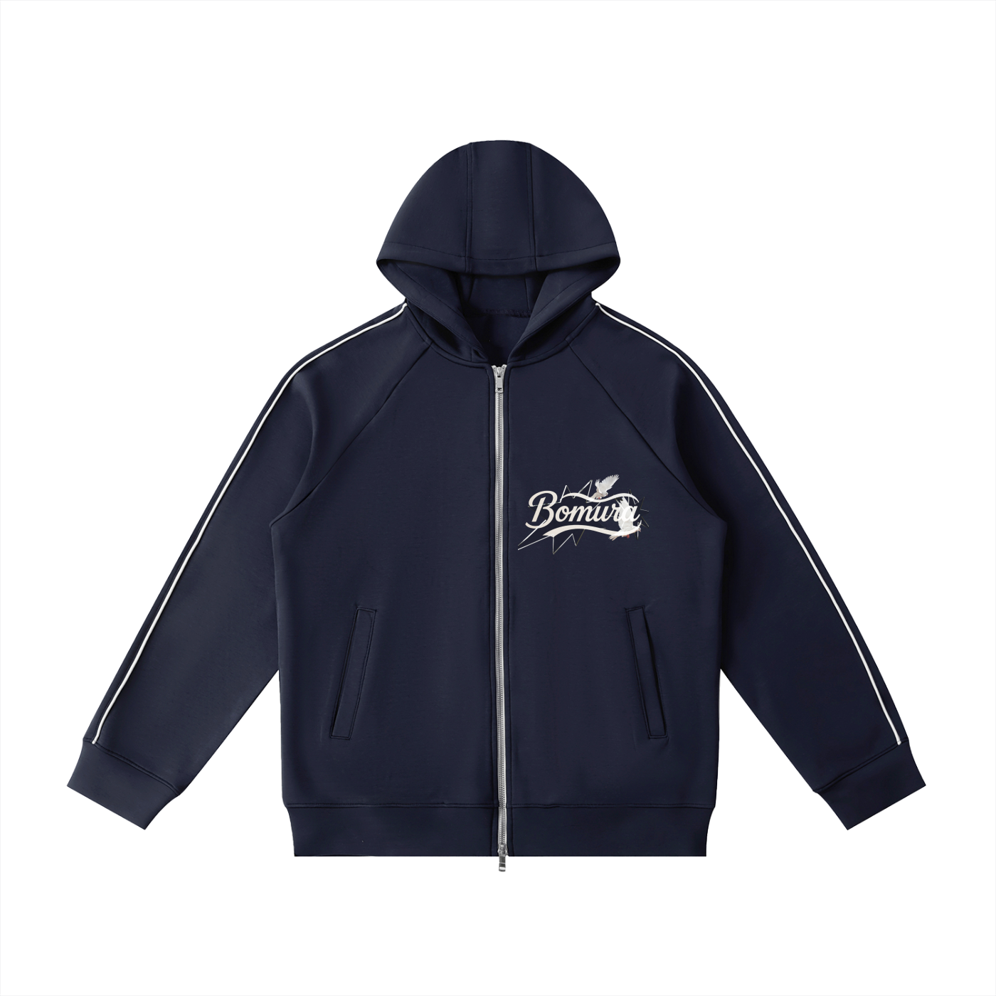 Bomura Collections '26 Heavyweight Vetto Sleeve Zip Hoodie