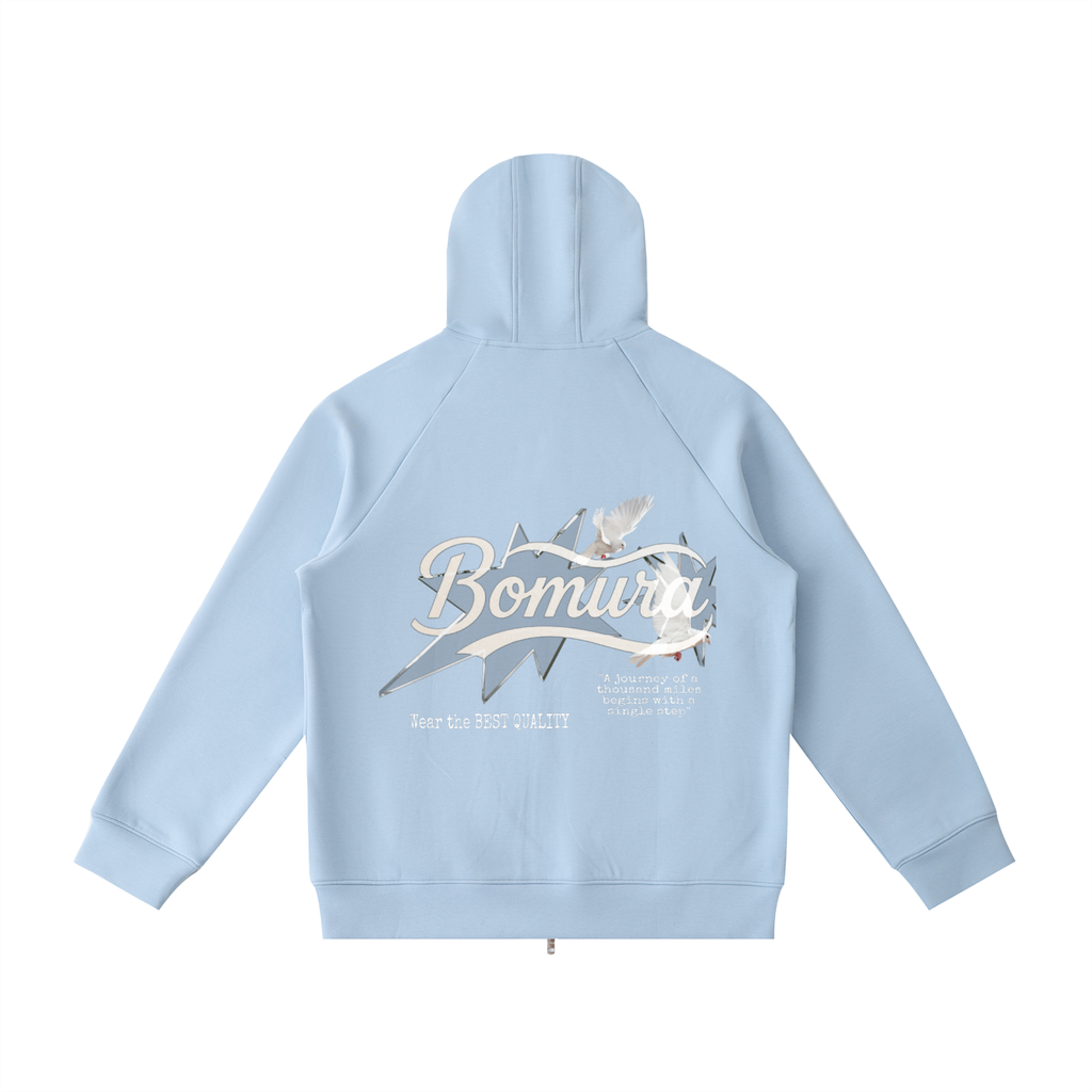 Bomura Collections '26 Heavyweight Vetto Sleeve Zip Hoodie