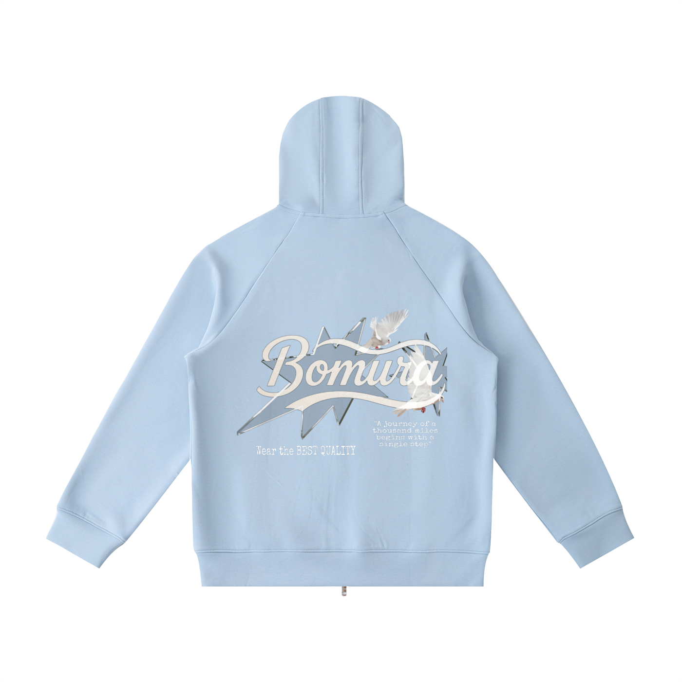 Bomura Collections '26 Heavyweight Vetto Sleeve Zip Hoodie