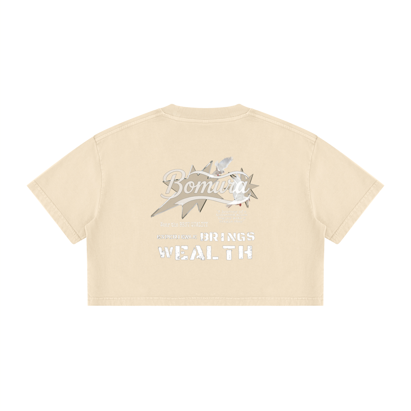 Women's Mineral Wash Cotton Crop T-Shirt