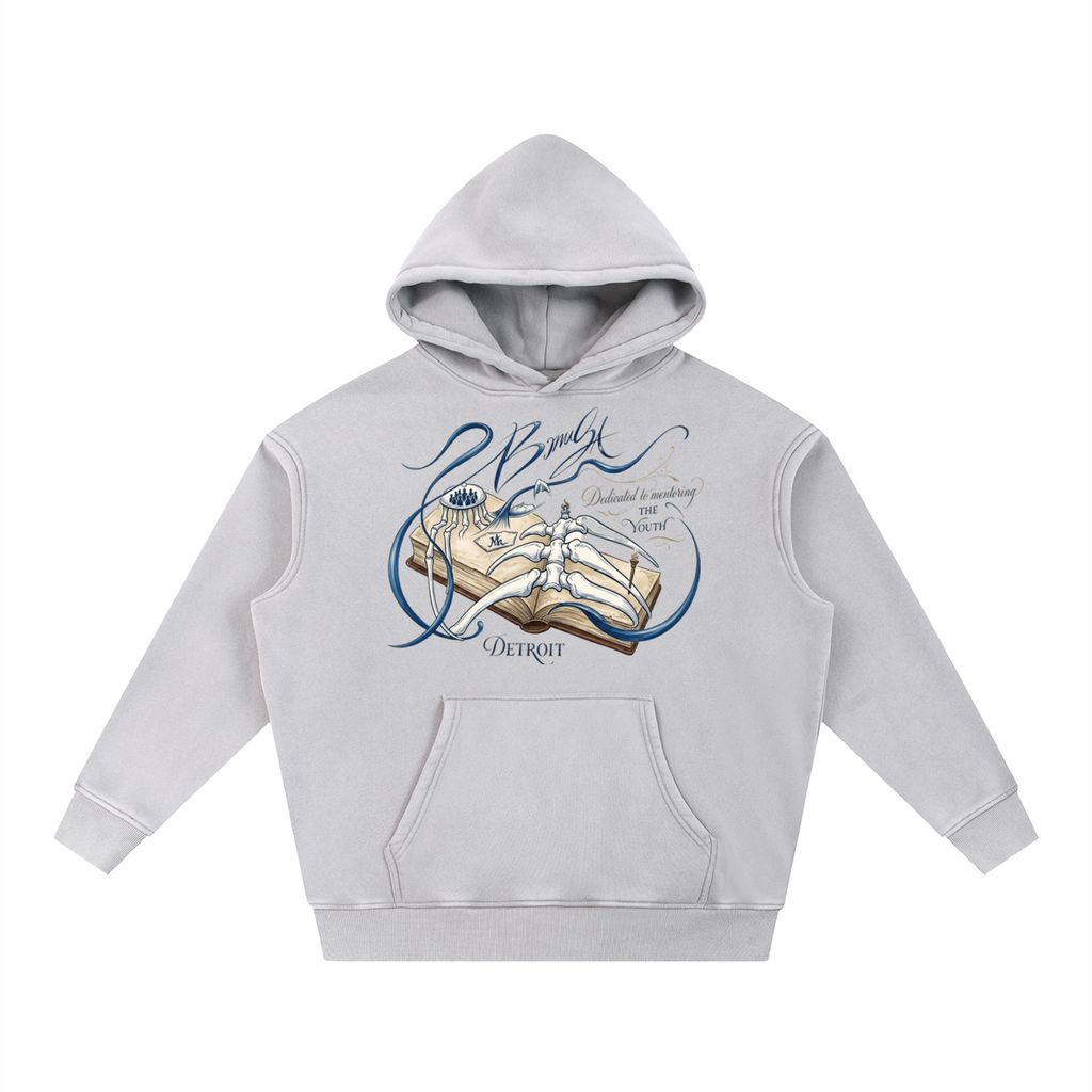 Snow Wash Fleece Oversize Hoodie