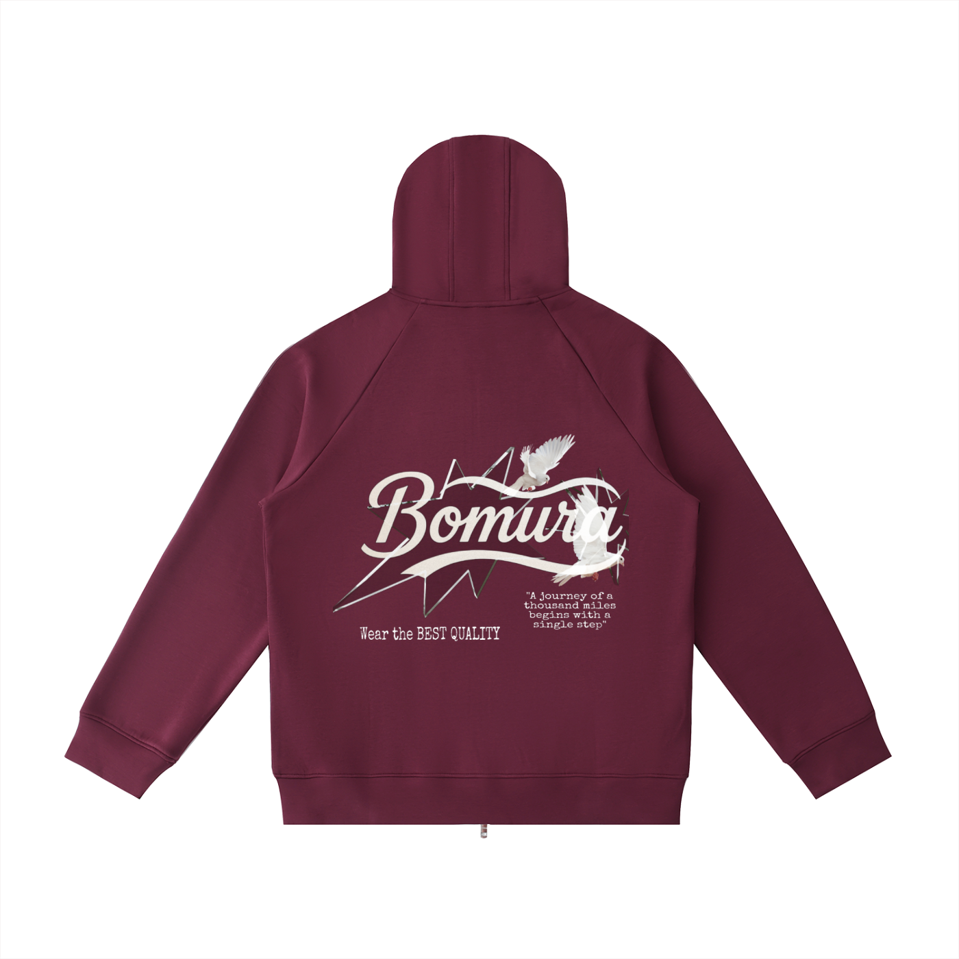 Bomura Collections '26 Heavyweight Vetto Sleeve Zip Hoodie