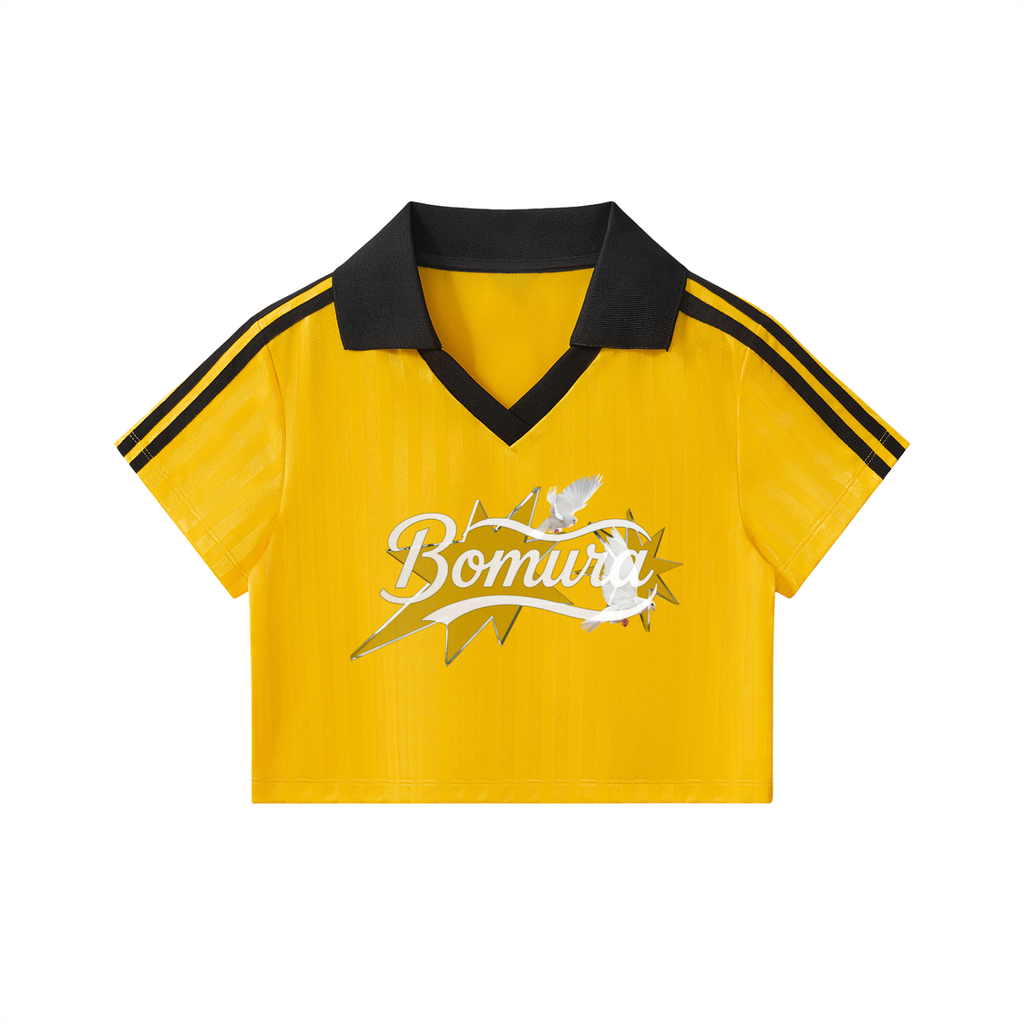 Bomura Varsity Sport Crop Jersey