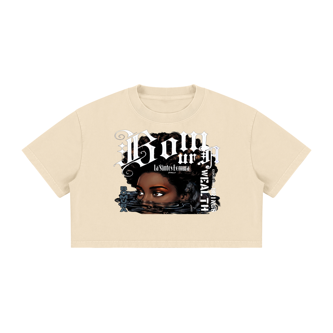 Women's Mineral Wash Cotton Crop T-Shirt