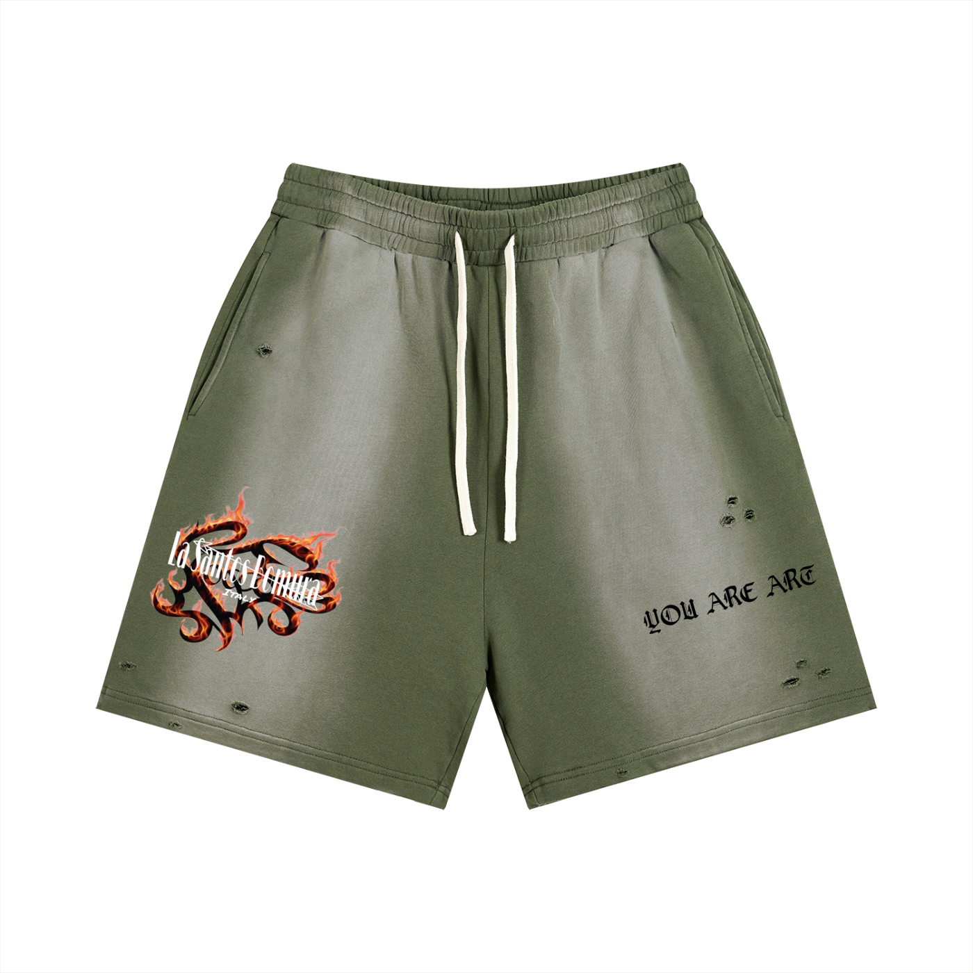 Sun Fade Distressed Shorts