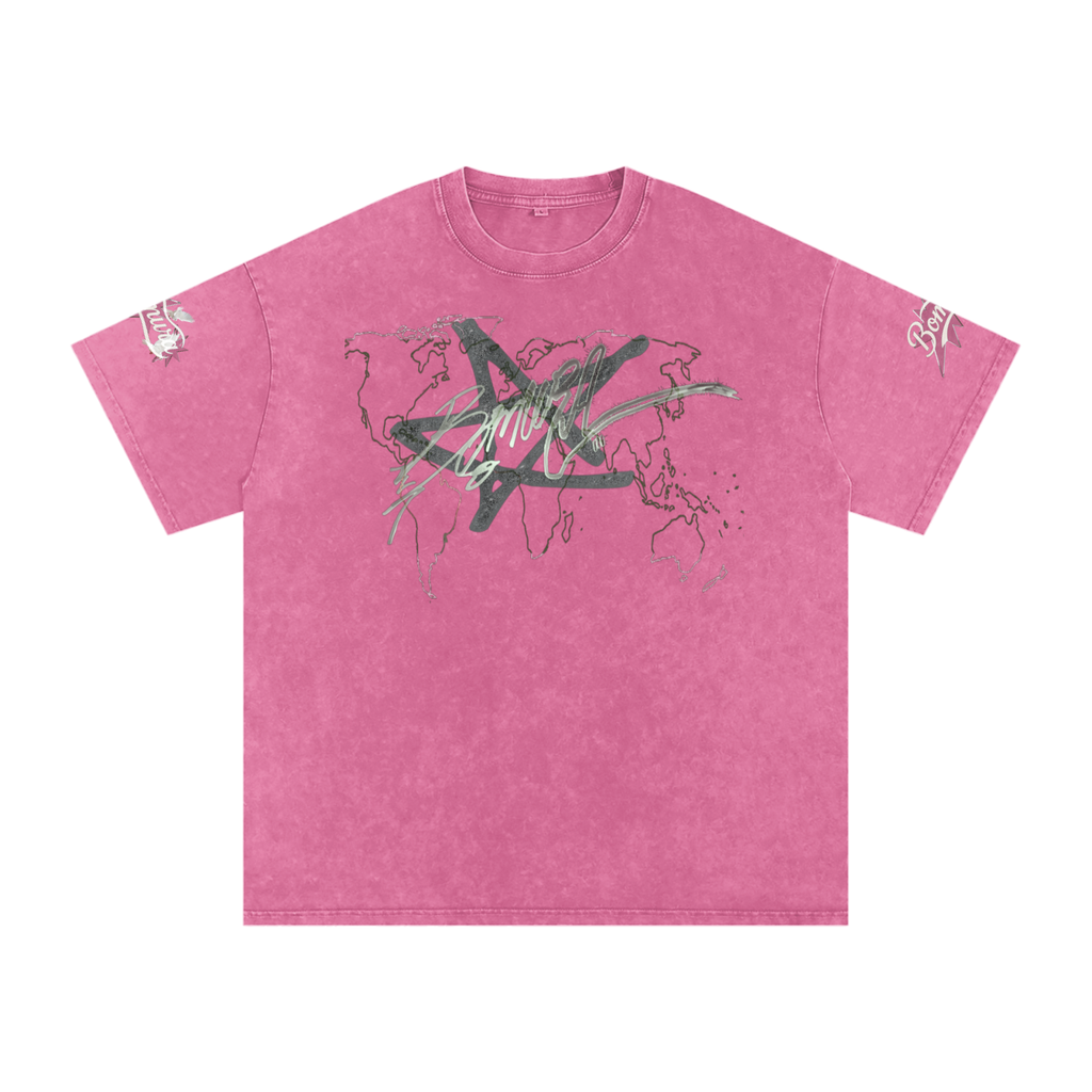 Bomura Logo Script Oversized Cotton T-Shirt