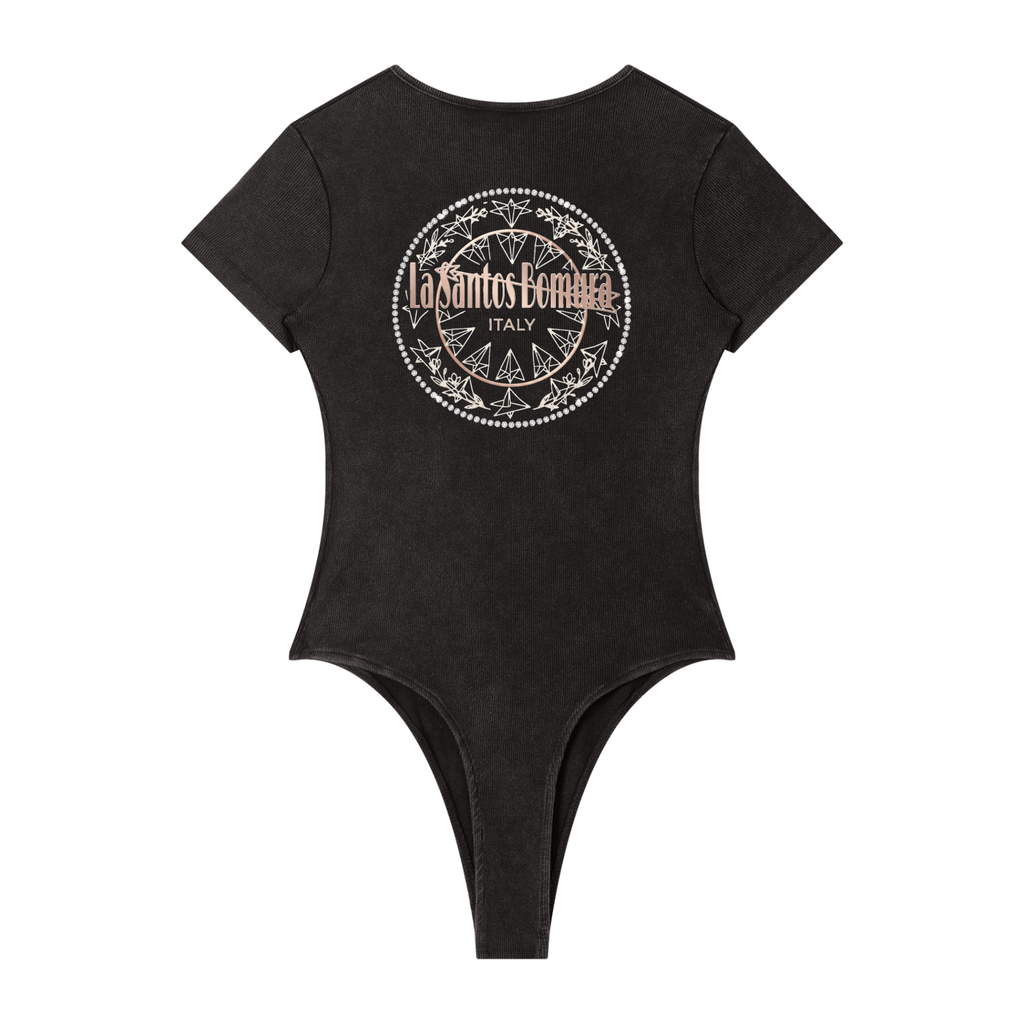 Bomura Mineral Wash Signature Crewneck Bodysuit