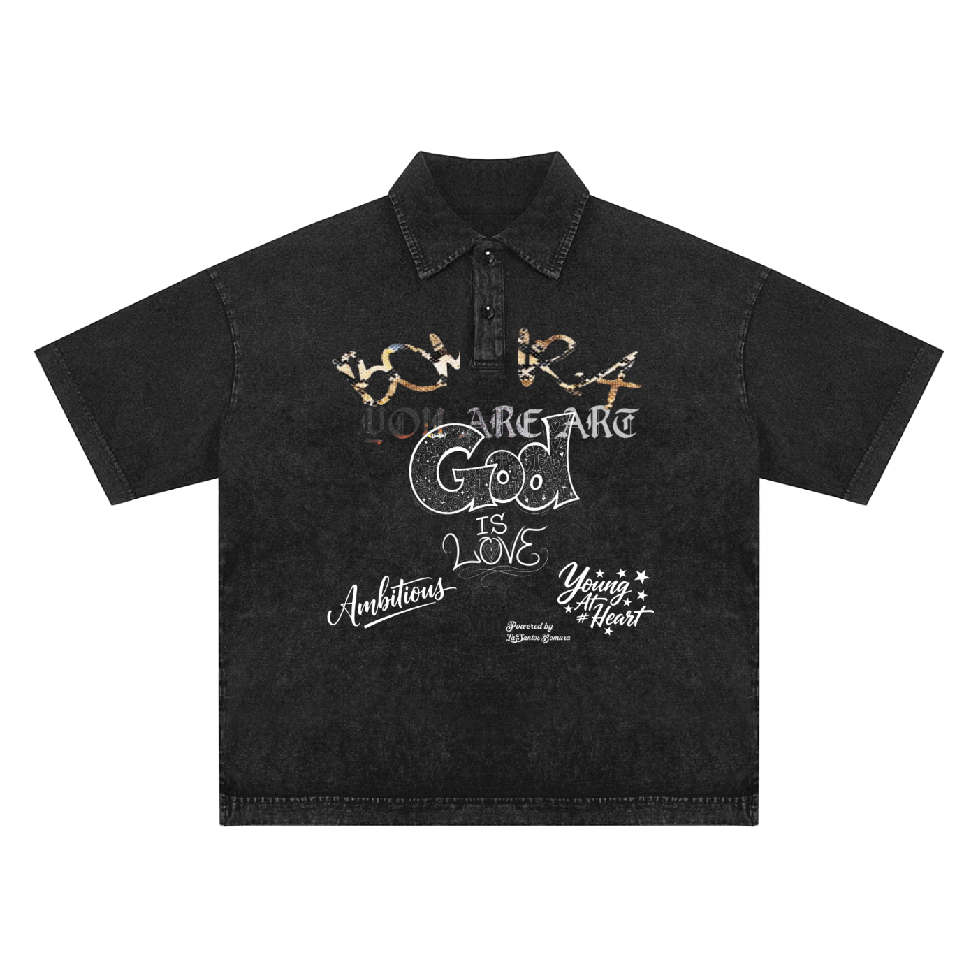 Bomura 'God Is LOVE' Polo Tee — LaSantos Bomura