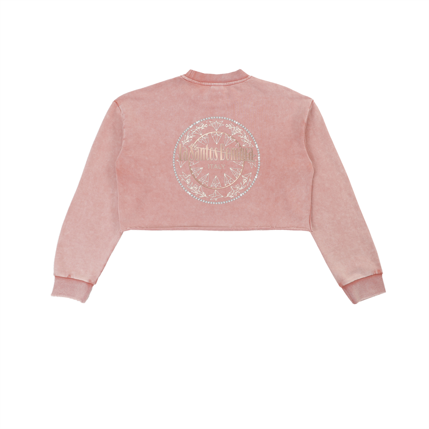 Cristallo Crest Crop Washed Sweatshirt