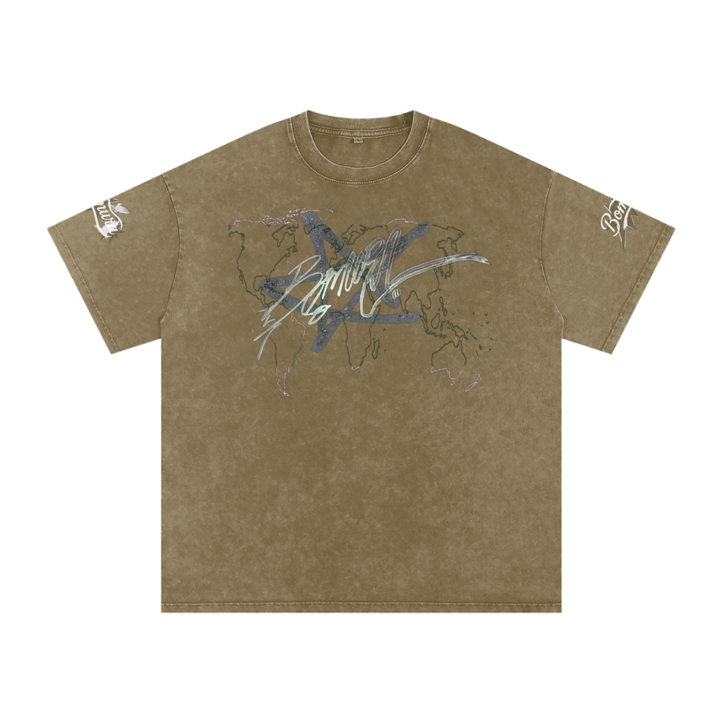 Bomura Logo Script Oversized Cotton T-Shirt