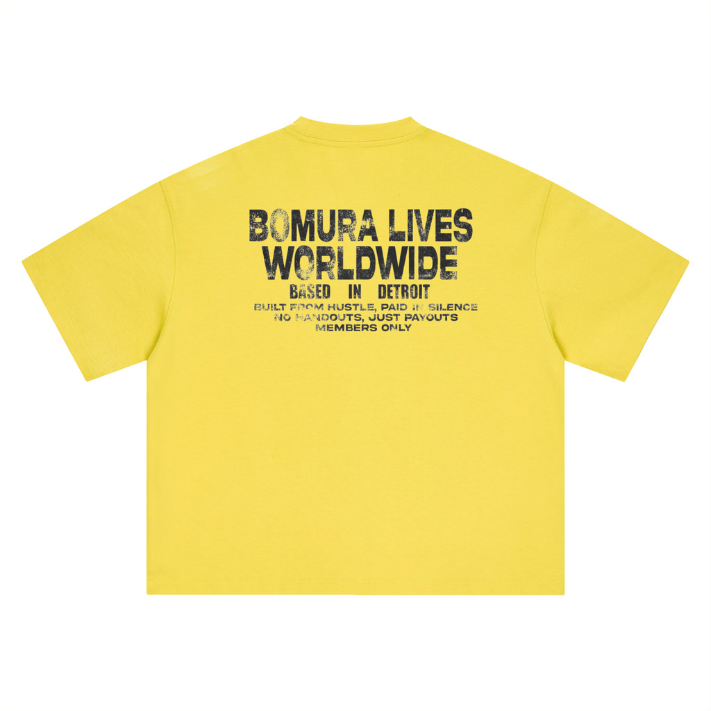 Built in Silence Detroit Worldwide Tee – Black Logo