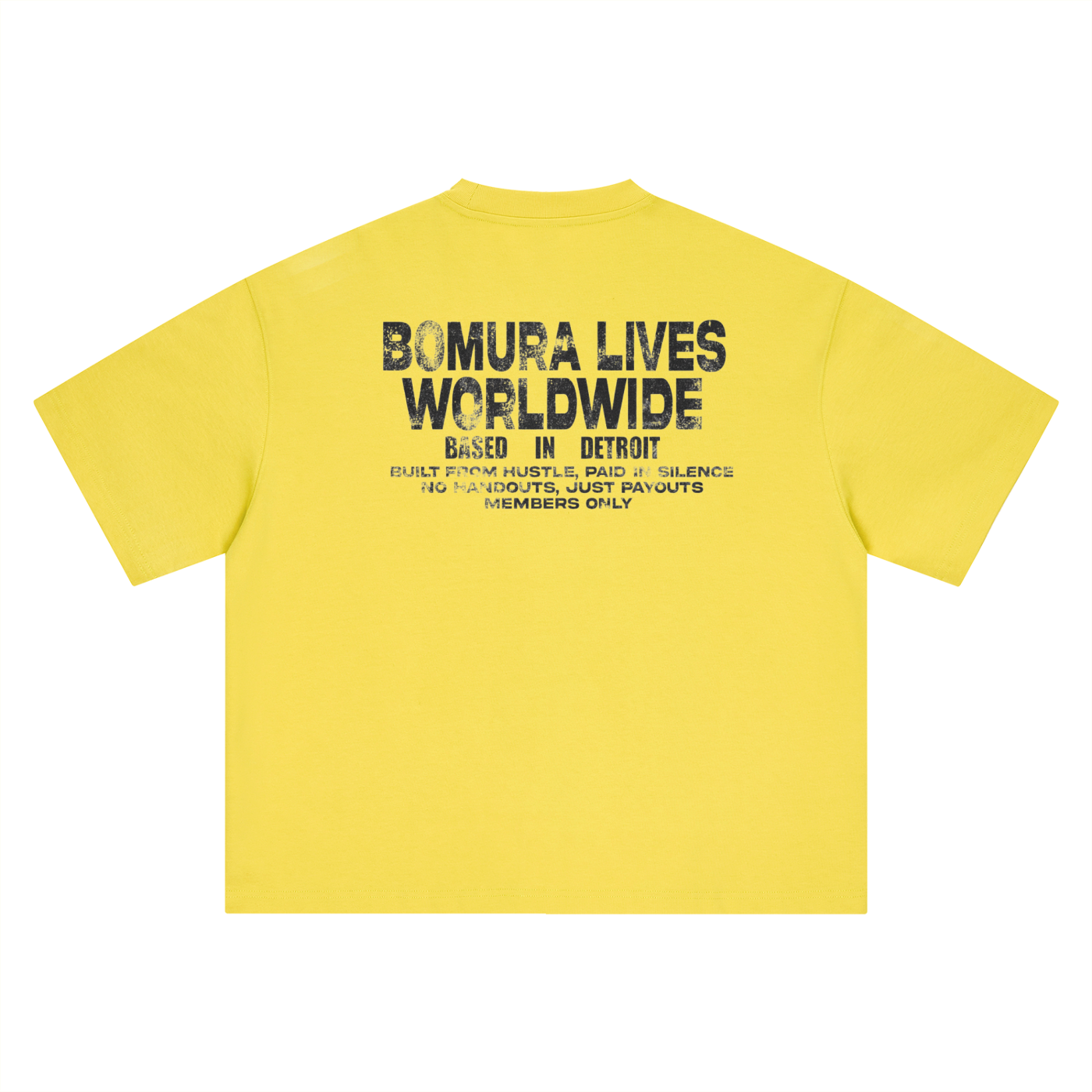 Built in Silence Detroit Worldwide Tee – Black Logo
