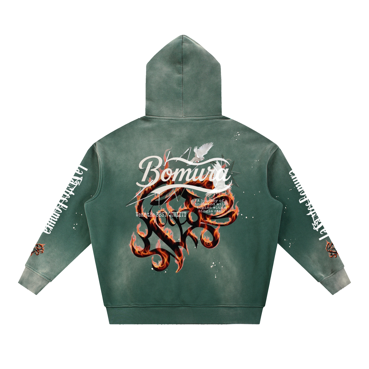 Bomura Heritage — Bomura Is The Answer Flame Hoodie