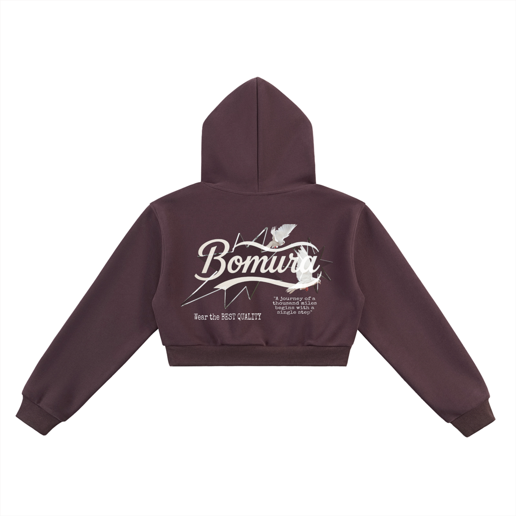 Bomura Collection '26 Woman's Cropped Hoodie