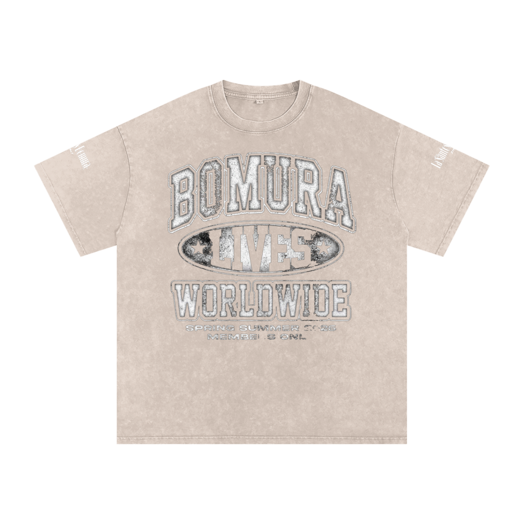 Bomura Lives SS'26 Washed Oversized Cotton T-Shirt