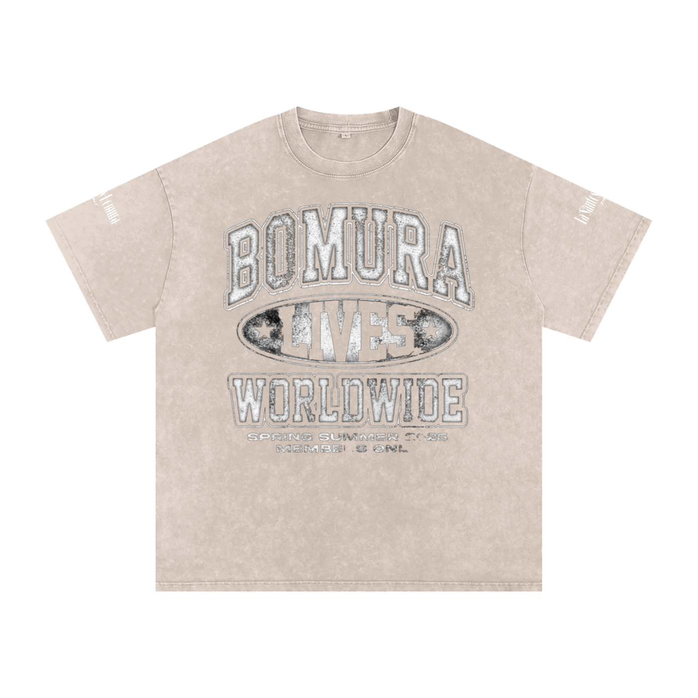 Bomura Lives SS'26 Washed Oversized Cotton T-Shirt