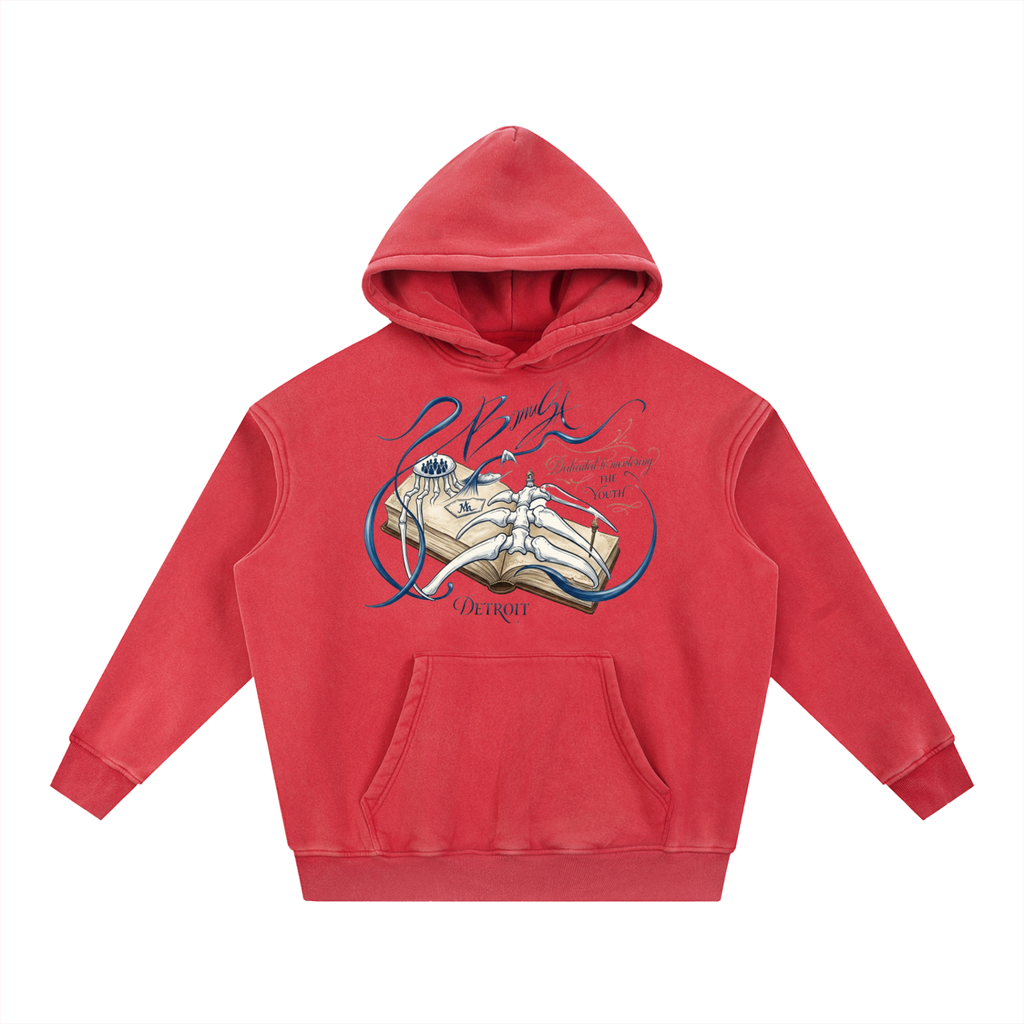 Snow Wash Fleece Oversize Hoodie