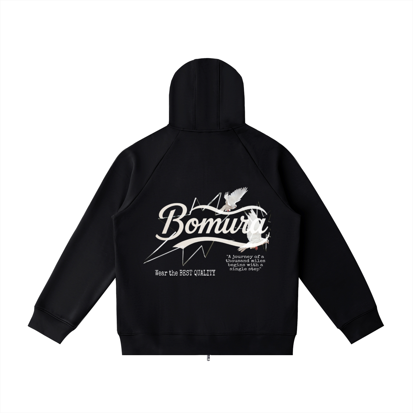 Bomura Collections '26 Heavyweight Vetto Sleeve Zip Hoodie