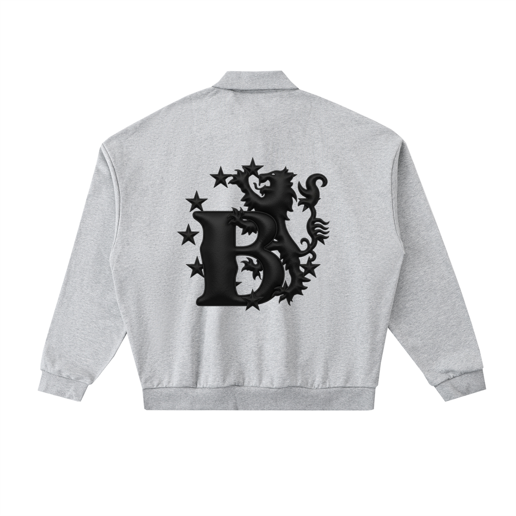 Bomura Noir Monogram Polo Sweatshirt