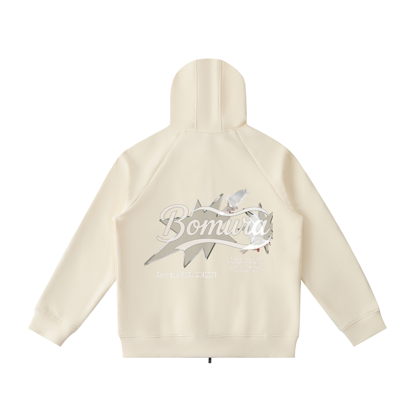 Bomura Collections '26 Heavyweight Vetto Sleeve Zip Hoodie