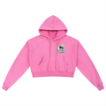 Snow Washed Cropped Hoodie