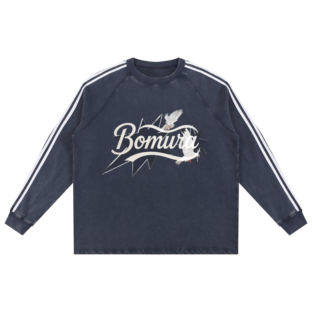 LSB Bomura Snow Wash Tape Crewneck