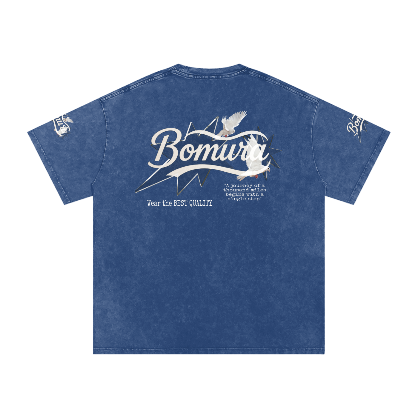 Bomura Logo Script Oversized Cotton T-Shirt