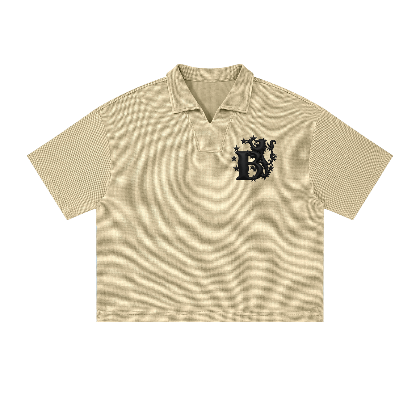 Bomura Heritage Waffle Boxy Polo