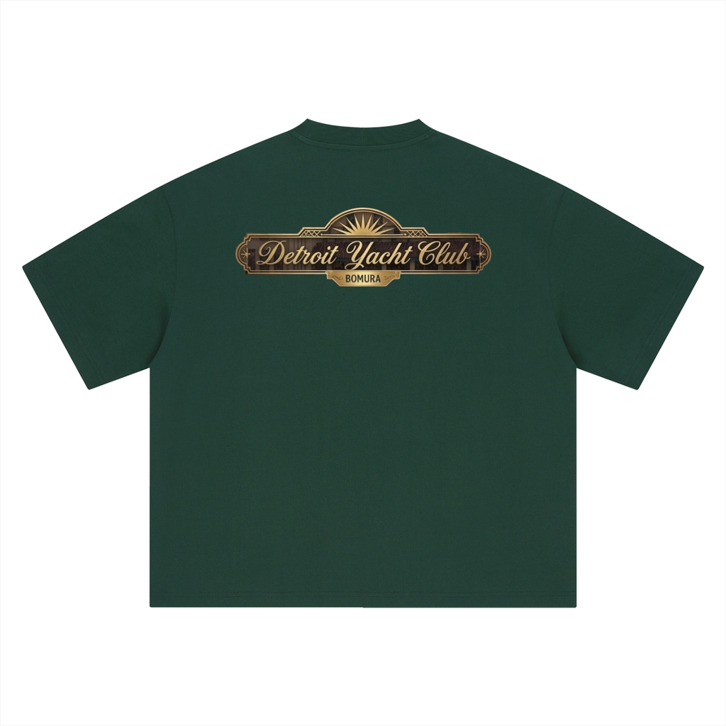 Detroit Yacht Club 1928 Oversized Tee by Bomura