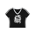 LaSantos Bomura "Experience Brings Wealth" Varsity Crop Tee