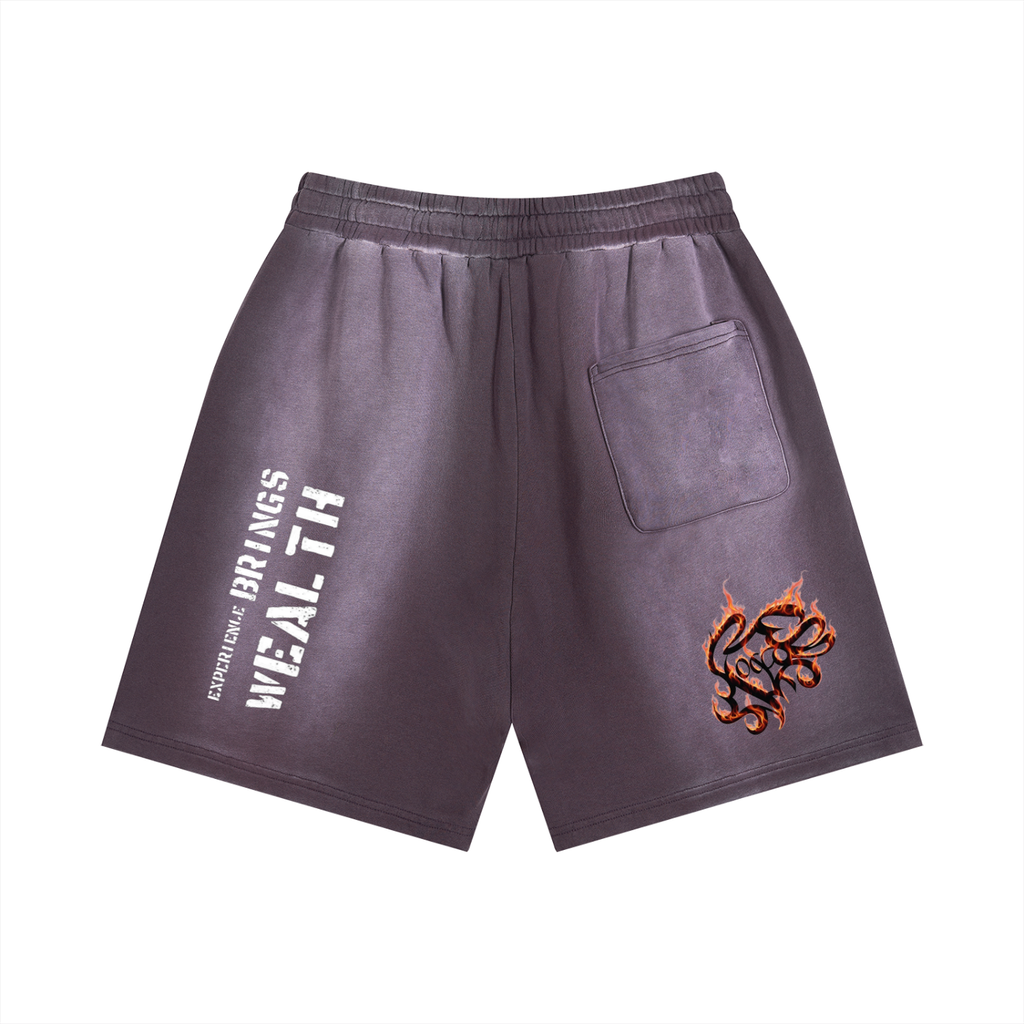 Sun Fade Distressed Shorts