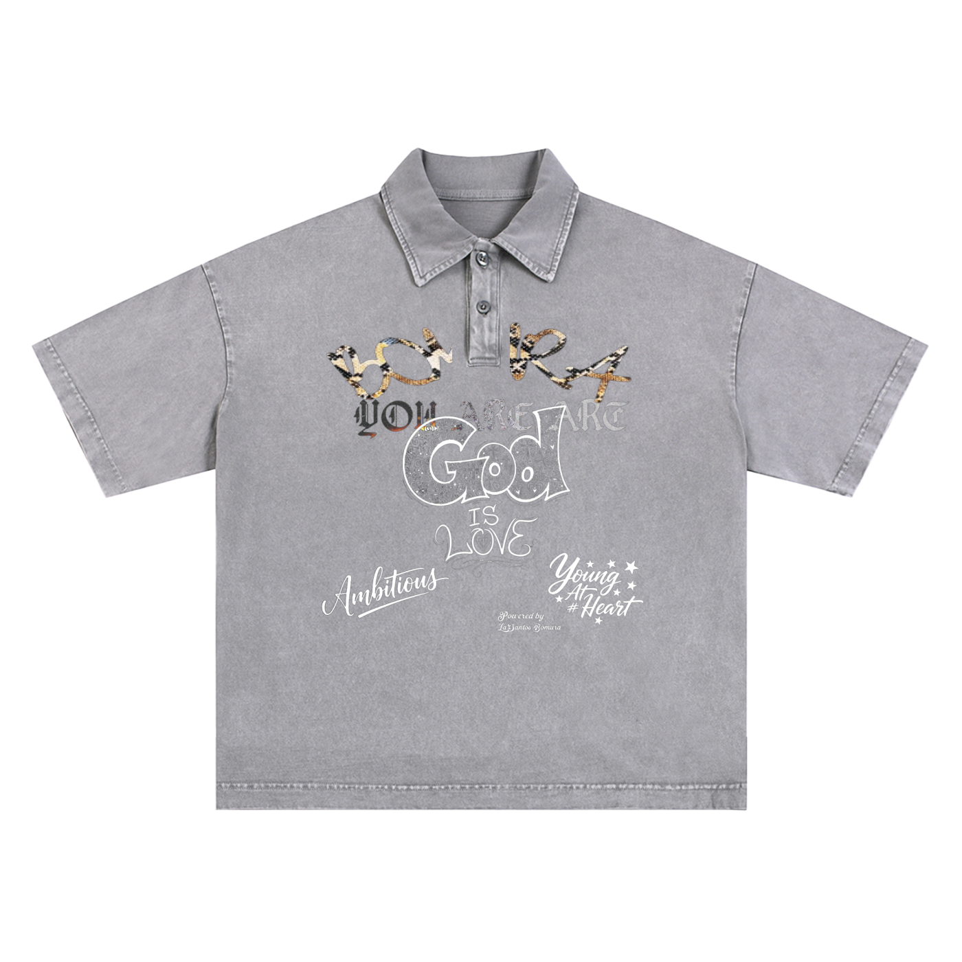 Bomura 'God Is LOVE' Polo Tee — LaSantos Bomura