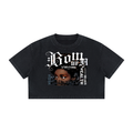 Women's Mineral Wash Cotton Crop T-Shirt