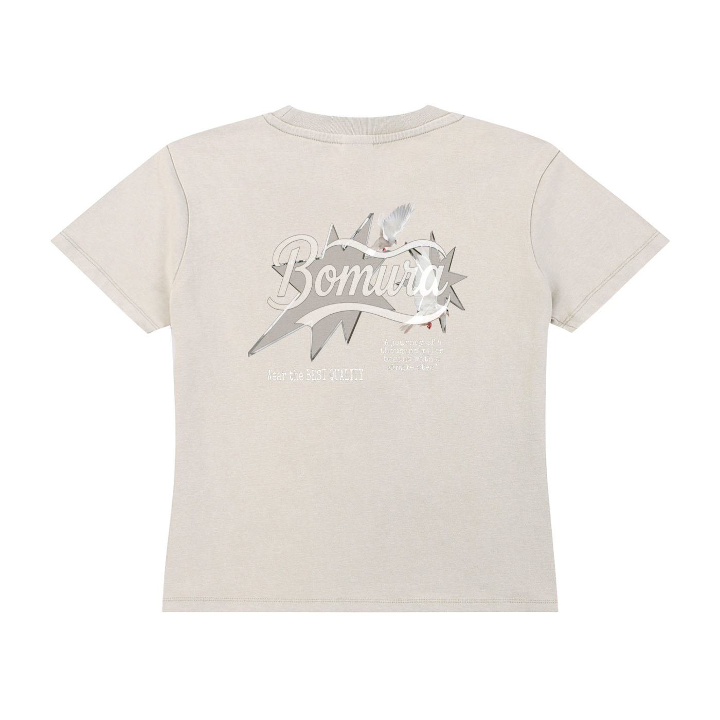 Bomura Collection '26 Summer Issues Vintage Wash Drop Shoulder T-shirt