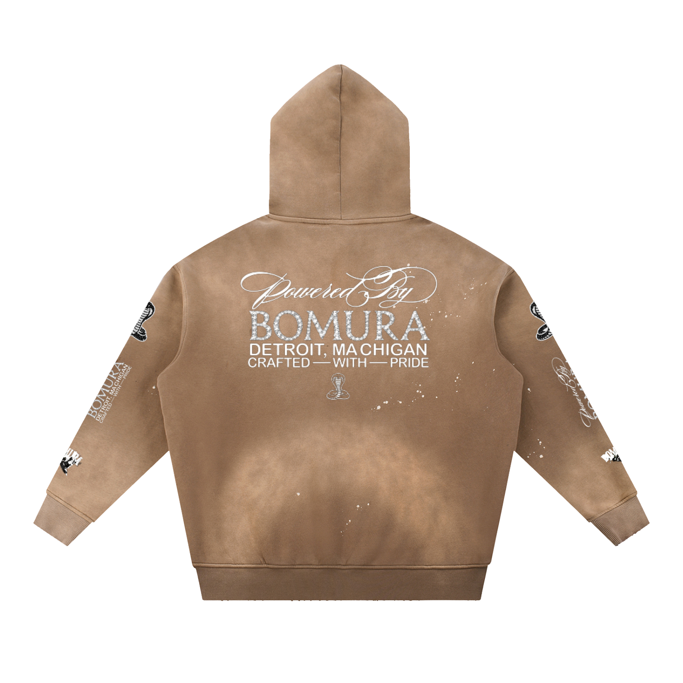 Bomura Vintage Via Vandetta Embellished Hoodie