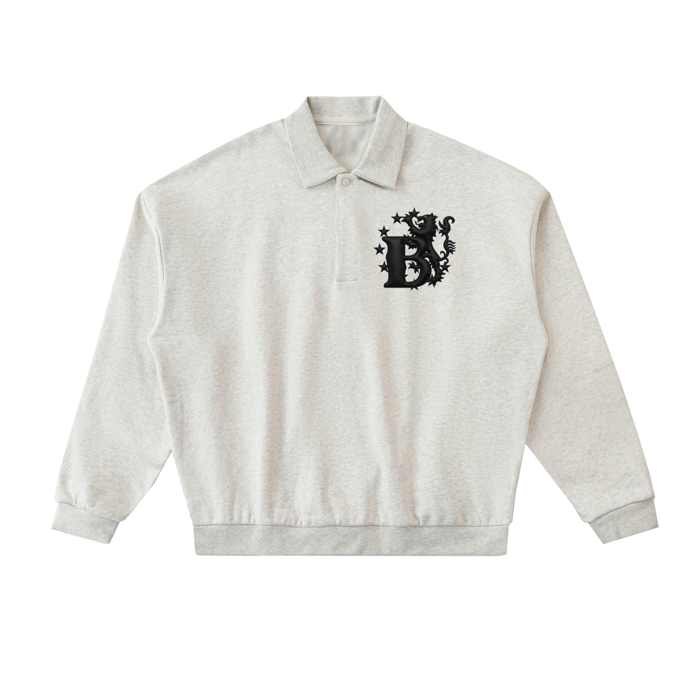 Bomura Noir Monogram Polo Sweatshirt